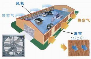 供應新型廠房節能通風降溫設備 水簾風機降溫系統產品高清大圖與建筑機械應用